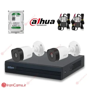 پکیج 2 دوربین مداربسته اقتصادی داهوا 2 مگاپیکسل مدل E1-2B-2MP 6 پکیج 2 دوربین مداربسته اقتصادی داهوا 2 مگاپیکسل مدل E-2B irancams.ir