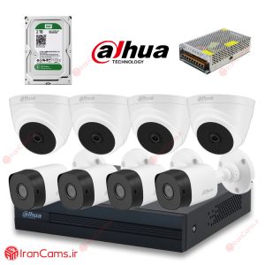 پکیج 8 دوربین مداربسته اقتصادی داهوا 2 مگاپیکسل مدل E1-4D4B-2MP 10 پکیج 8 دوربین مداربسته اقتصادی داهوا 2 مگاپیکسل مدل E1-4D4B-2MP irancams.ir