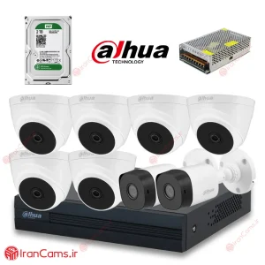 پکیج 8 دوربین مداربسته اقتصادی داهوا 2 مگاپیکسل مدل E1-6D2B-2MP 10 پکیج 8 دوربین مداربسته اقتصادی داهوا 2 مگاپیکسل مدل E1-6D2B-2MP irancams.ir