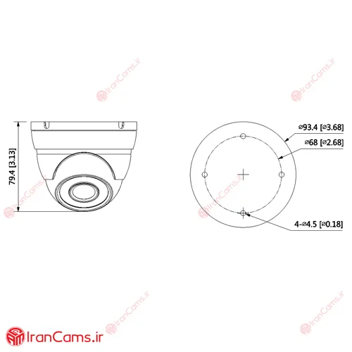 دوربین مداربسته داهوا DH-HAC-HDW1200MP irancams.ir