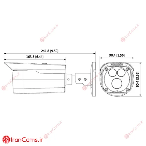 DH-HAC-HFW1500DP irancams.ir دوربین بولت فلزی دوربین 1500DP