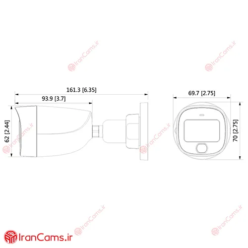 دوربین مداربسته داهوا DH-HAC-HFW1209CP-A-LED irancams.ir