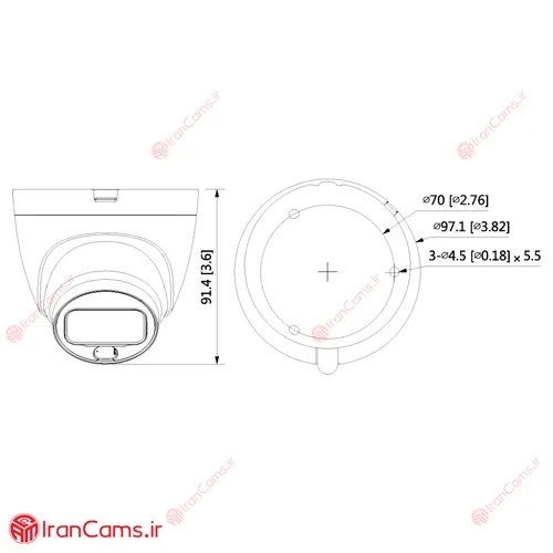 دوربین مداربسته داهوا DH-HAC-HDW1209TLQP-LED irancams.ir
