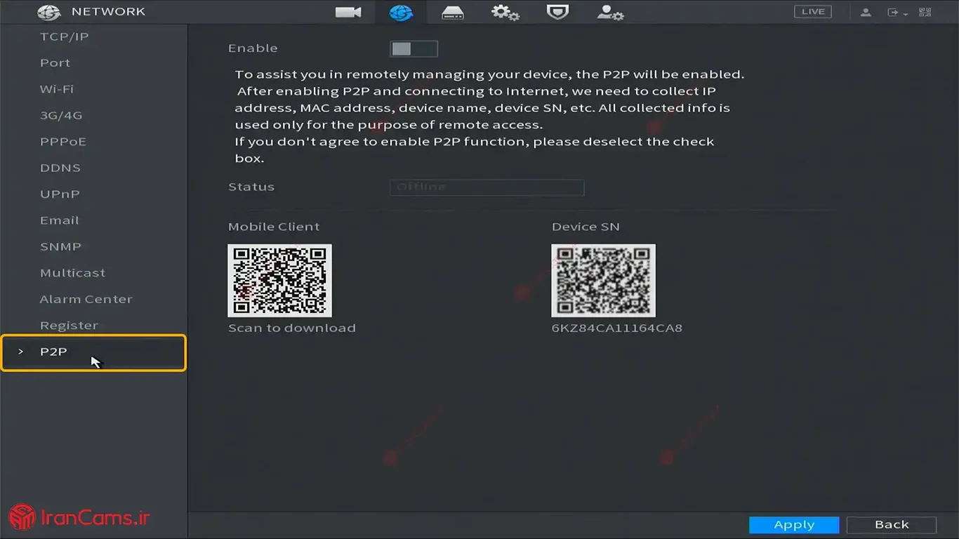 روش های انتقال تصویر دوربین مداربسته irancams.ir