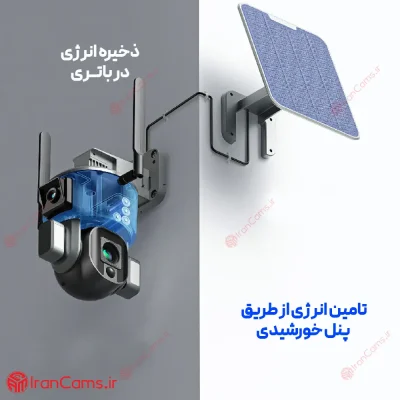 دوربین خورشیدی سیمکارتی زوم 10X irancams.ir