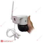 دوربین مداربسته چرخشی سیمکارتی مینی اسپیددام ۳ لنز وایرلس irancams.ir