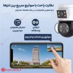 دوربین مداربسته مینی اسپیددام وایرلس ۳ لنز زوم اپتیکال irancams.ir
