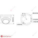 دوربین مداربسته 4 مگاپیکسل Dahua Dome مدل T1A41P irancams.ir