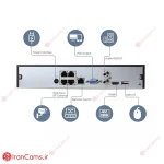 تنظیمات و راه اندازی دستگاه ضبط تصویر دوربین مداربسته تحت شبکه 4 کانال داهوا DHI-NVR2104HS-P-I irancams.ir
