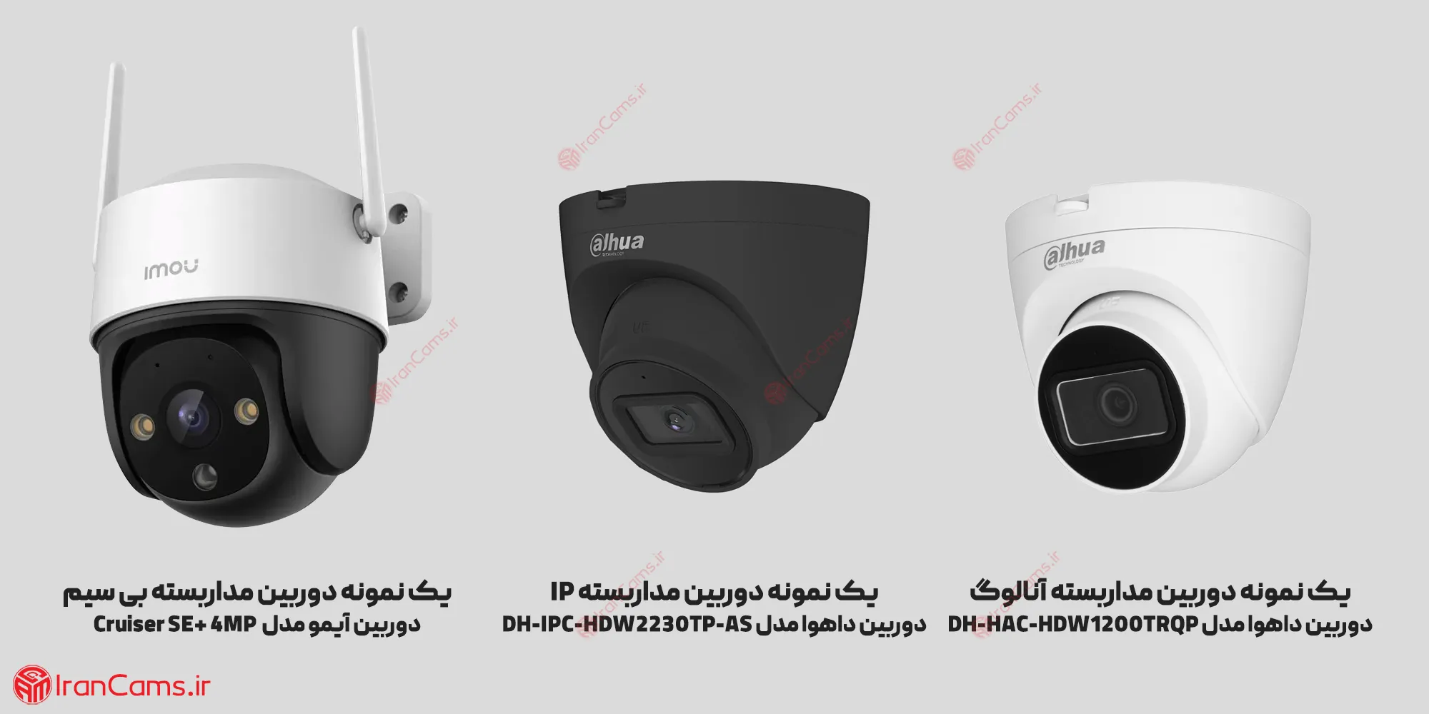 انواع دوربین مداربسته IRANCAMS.IR
