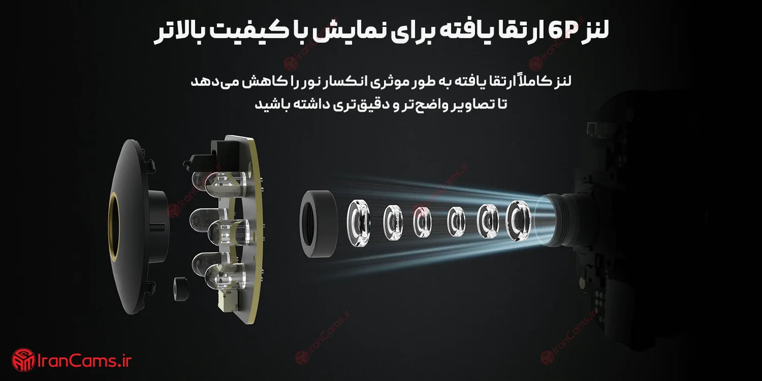 لنز دوربین هوشمند شیائومی Mi C300 irancams.ir