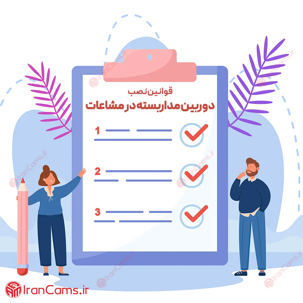 راهنمای نصب دوربین مداربسته در مشاعات آپارتمان irancams.ir