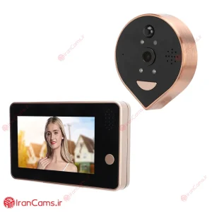 دوربین چشمی درب دیجیتال مانیتور دار C4-wifi 1 دوربین مانیتور دار چشمی درب خانه دیجیتال irancams.ir