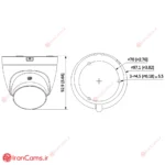 نصب دوربین مداربسته دید در شب رنگی داهوا DH-HAC-HDW1239TLQP-LED irancams.ir