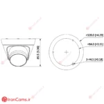 مشخصات دوربین مداربسته دید در شب رنگی شبکه داهوا DH-IPC-HDW1239T1-LED-S5 irancams.ir
