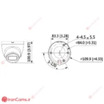 دوربین مداربسته تحت شبکه IP میکروفون دار 8 مگاپیکسل استارلایت داهوا DH-IPC-HDW2831TP-AS irancams.ir