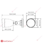 مشخصات دوربین مداربسته تحت شبکه IP آی پی داهوا DH-IPC-HFW1230S1-A-S4 irancams.ir