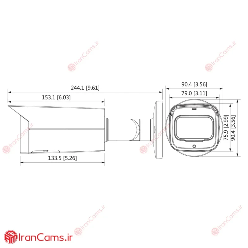 نصب و تنظیمات دوربین مداربسته تحت شبکه داهوا DH-IPC-HFW2431TP-ZS-S2 irancams.ir