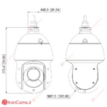 نصب و تنظیمات دوربین مداربسته چرخشی اسپیددام داهوا DH-SD49225DB-HNY irancams.ir