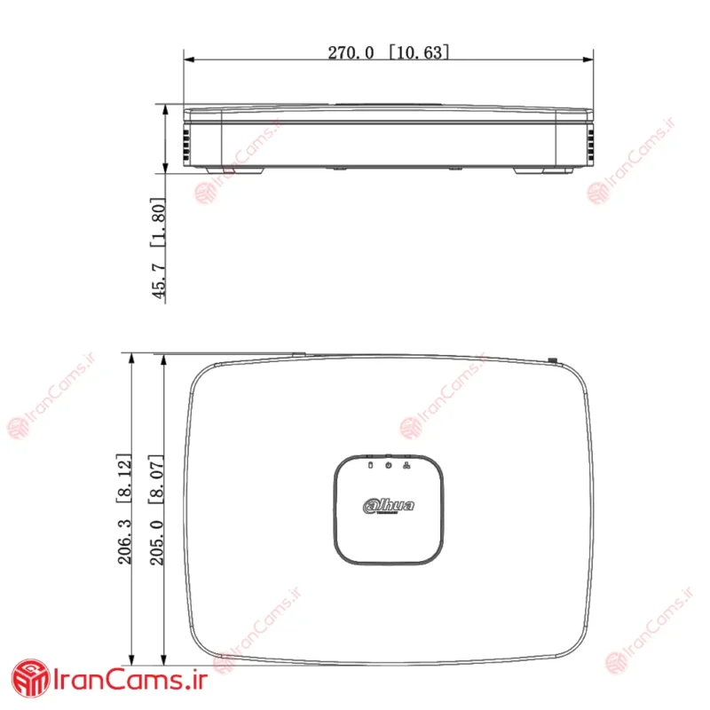 خرید و قیمت دستگاه ضبط تصاویر تحت شبکه IP داهوا DHI-NVR4108-8P-4KS2/L irancams.ir