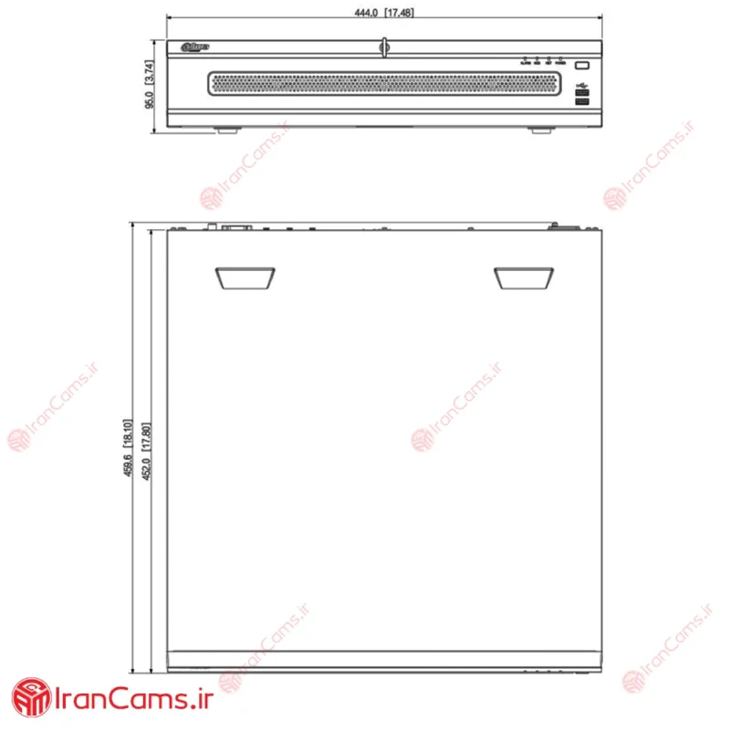 راهنمای نصب دستگاه ضبط تصویر دوربین مداربسته تحت شبکه آی پی IP 64 کانال داهوا DHI-NVR608H-64-XI