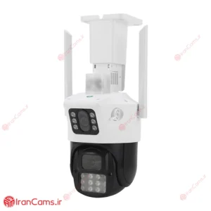 دوربین مینی اسپید دام بی سیم 2 لنز 4 مگاپیکسل V380 3 خرید و قیمت دوربین V380 چرخشی