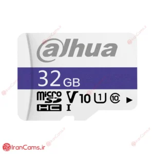 کارت حافظه میکرو اس دی 32 گیگابایت داهوا DAHUA C100 2 مموری کارت رم میکرو اس دی داهوا DAHUA C100 32GB irancams.ir