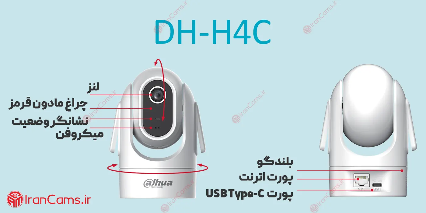 مشخصات دوربین داهوا H4C
