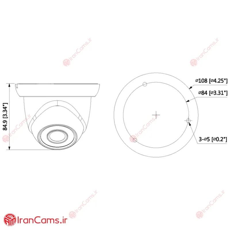 نصب دوربین داهوا HDW1230SP