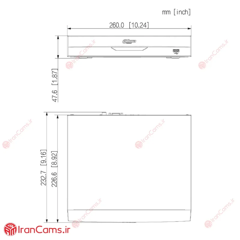 مشخصات دستگاه 16 کانال داهوا NVR4116HS-EI