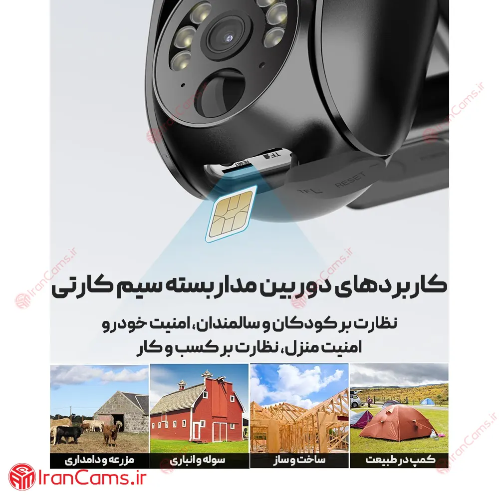 خرید دوربین مداربسته سیم کارتی