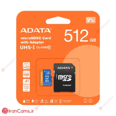 کارت حافظه میکرو اس دی 512 گیگابایت ای دیتا ADATA V10