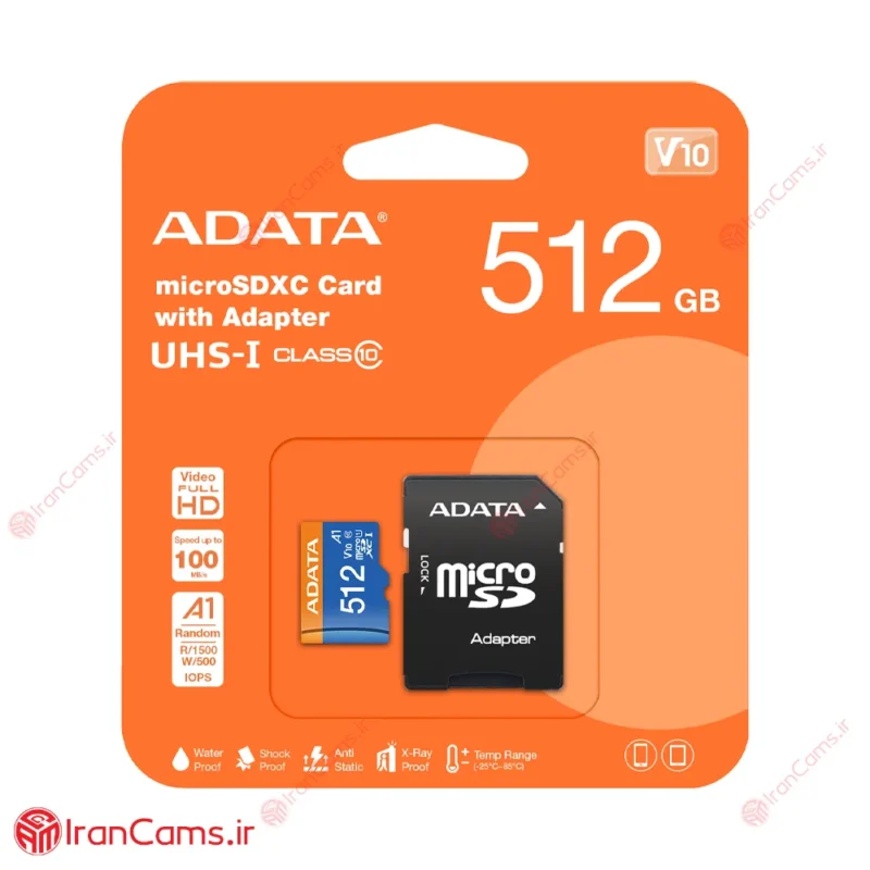 کارت حافظه میکرو اس دی 512 گیگابایت ای دیتا ADATA V10