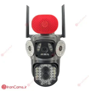 دوربین مینی اسپید دام بی سیم سه لنز V380 مدل A4H-3
