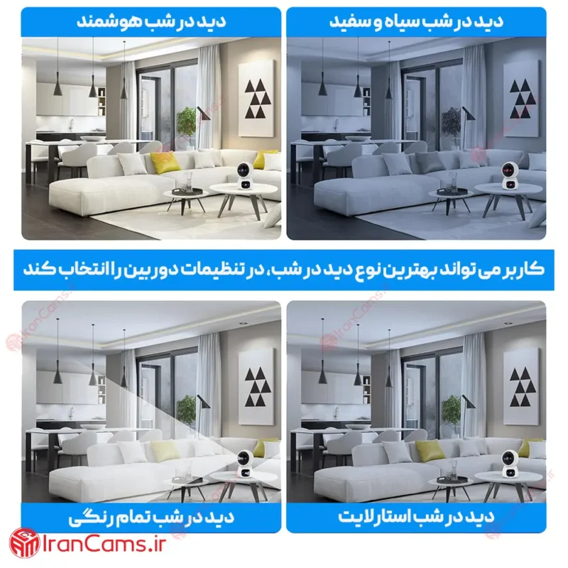 دوربین بی سیم دو لنز
