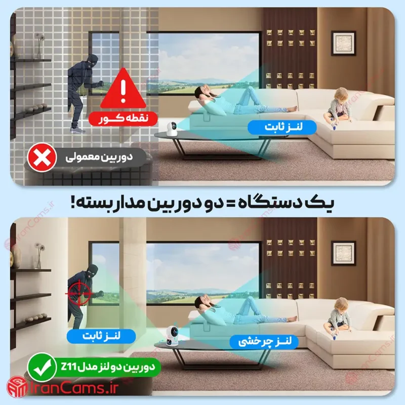 دوربین بی سیم دو لنز O-KAM Pro مدل Z11 - Image 6