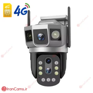 دوربین مینی اسپید دام بی سیم سیمکارتی دو لنز V380 مدل SC23-G-DL 1 دوربین مینی اسپید دام بی سیم سیمکارتی