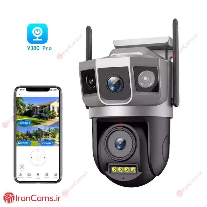دوربین مینی اسپید دام بی سیم مدل SC23-G دو لنز V380