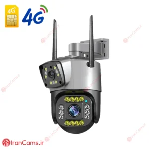 دوربین مینی اسپید دام بی سیم سیمکارتی دو لنز V380 مدل V10L 20 دوربین بی سیم سیمکارتی V380