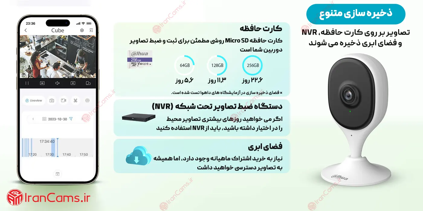 دوربین پایه مگنتی بی سیم داهوا