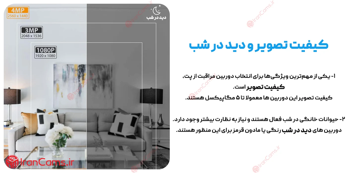 دوربین کنترل حیوانات خانگی