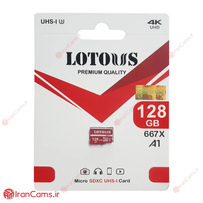 کارت حافظه میکرو اس دی 128 گیگابایت لوتوس LOTOUS 667X