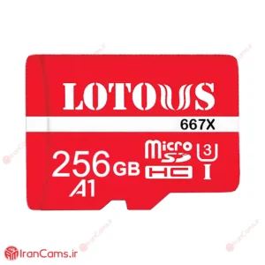 کارت حافظه میکرو اس دی 256 گیگابایت لوتوس LOTOUS 667X 7 رم ارزان 256 گیگ