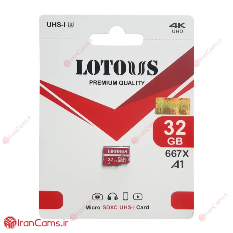 کارت حافظه میکرو اس دی 32 گیگابایت لوتوس LOTOUS 667X