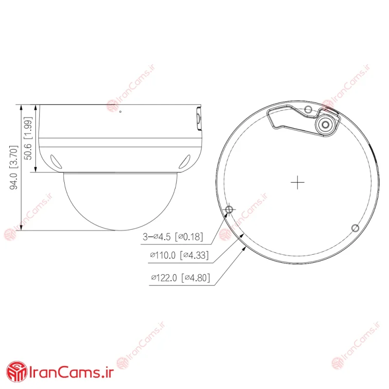 مشخصات دوربین داهوا DH-IPC-HDBW3441RP-ZAS