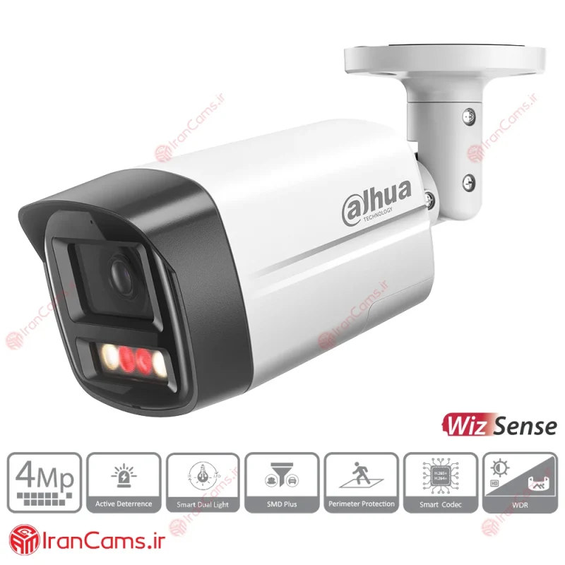 دوربین مداربسته IP بولت 4 مگاپیکسلی داهوا DH-IPC-HFW2449TLP-S-PV