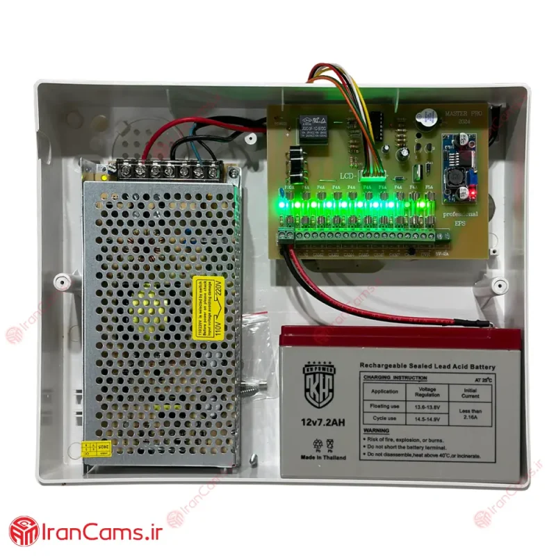 یو پی اس 12 ولت 10 آمپر دوربین مداربسته نمایشگر دار MP - Image 4