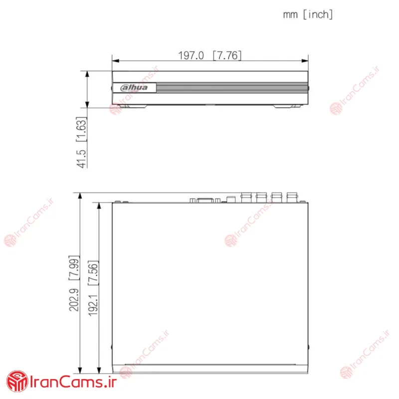 مشخصات دستگاه 8 کانال داهوا DH-XVR1B08H-I