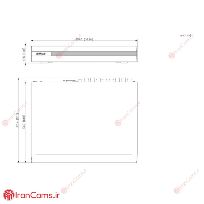 مشخصات دستگاه داهوا DH-XVR1B16H-I