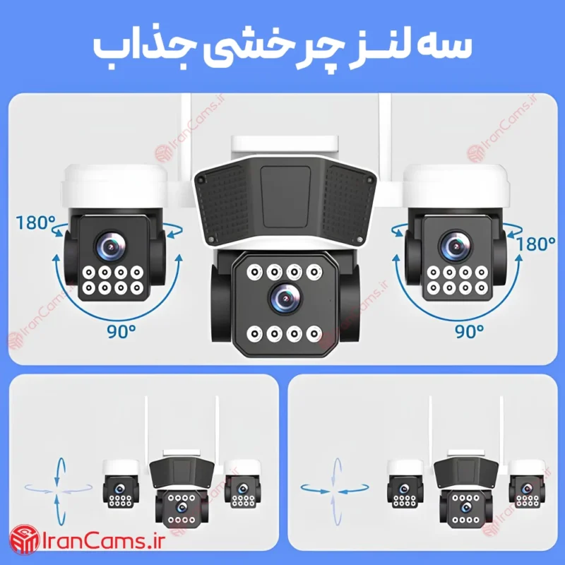 دوربین سیمکارتی سه لنز O-KAM Pro مدل L3-4G